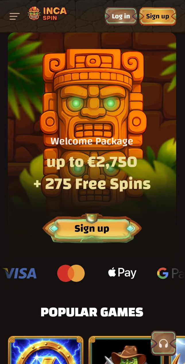Die Incaspin Casino App